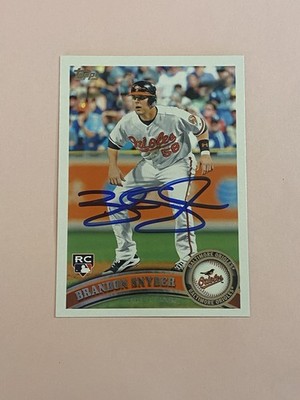Brandon Snyder 2011 Topps Rookie RC IP Auto Autograph 