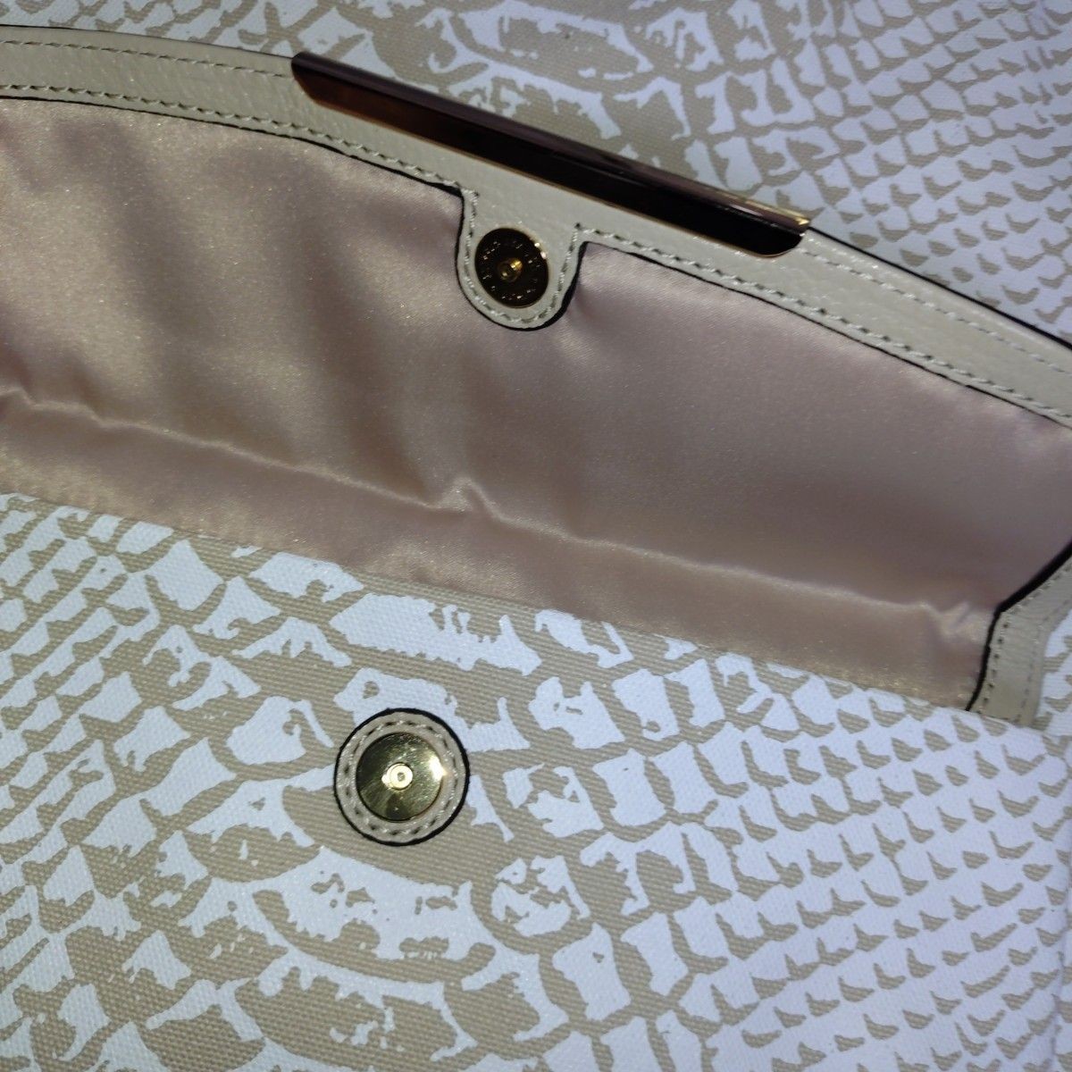 COACH 2way Shoulder Bag Canvas Python Pattern Cro… - image 13