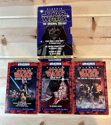 Classic Star Wars Original Trilogy Time Warner Audio Books 6 Cassette Special Ed