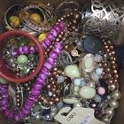17 lb Vintage & Costume Jewelry For Crafting & Wearing Mixed Materials
