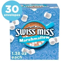 Swiss Miss Hot Cocoa – 1.38 oz Envelopes 30-Count, Chocolate With Marshmallows