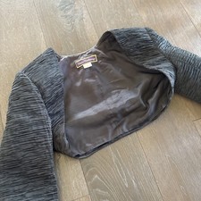 Dana Deatherage black cropped jacket. Size M Ripple Textured