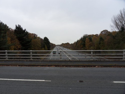 #ad Photo A3 Bridge View Bebington Traffic travel south along the M53 mid Wi c2010 GBP 17.50