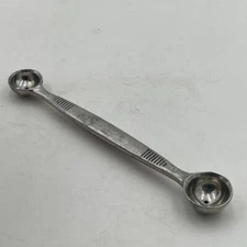 Vtg Progressus  Italy Scoop Heavy Cast Aluminum Melon Baller Double 2 Sided Chef