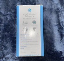 NEW AT T Trimline Telephone White TR1909 With 13 Number Memory NEW Box