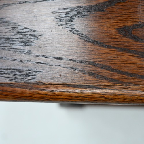 Alte charmante Beistelltischlampe Tisch Tudor braune Oberfläche mit Schublade KOSTENLOSE * UK-Lieferung - Bild 24 von 24