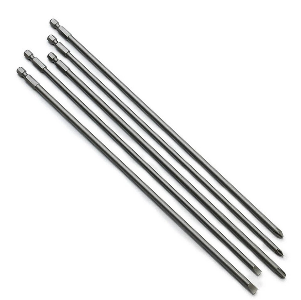 Neiko ( 10043A ) 5 PC 12" Long Phillips and Flat Blade Bit Screwdriver Set_ - Image 2 of 4