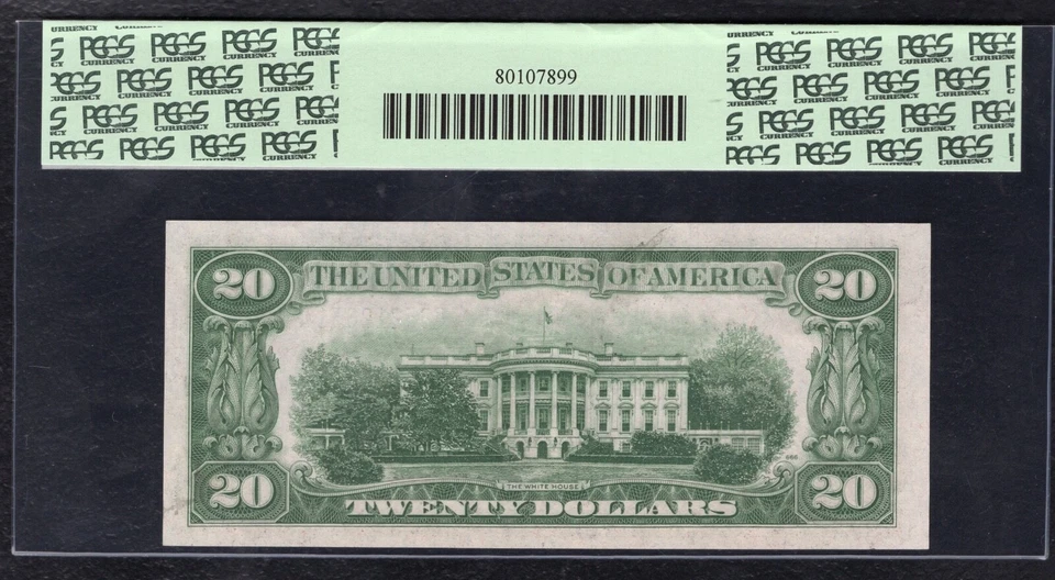 FR. 2058-C 1934-D $20 WIDE FRN PHILADELPHIA, PA PCGS GEM UNCIRCULATED-67PPQ - Image 2 of 2