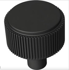 Liberty P43447W-FB 1 1/8" Casual Coined Cabinet Knob Matte Black Finish