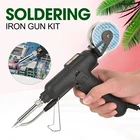 80W Electric Auto Soldering Iron Gun Hand-Held Tweezers Wire Welding Tool Set