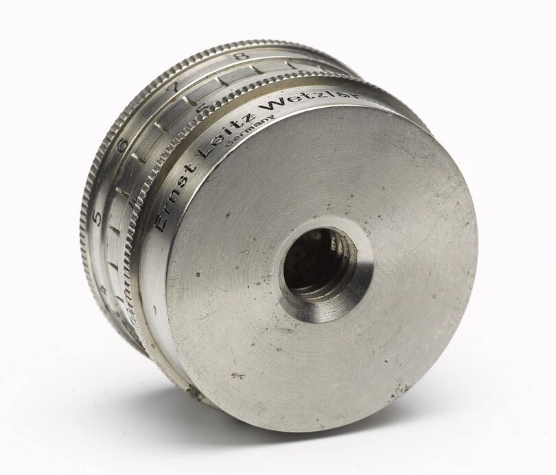 ✅ CABEZAL TRÍPODE LEICA LEITZ FARUX 5CM LENTE ANILLO PANORAMA, PANORÁMICO NIQUELADO Foto 3 de 3