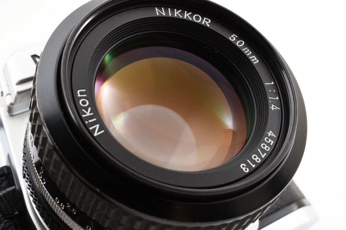 Nikon FE Silver 35mm SLR Film Camera 50mm F1.4 Ai Lens 2192814 | eBay