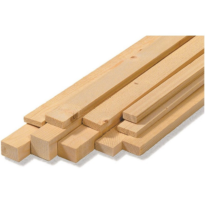 LISTELLI 2x4x1000 mm  (3Pz) ROVERE RAMIN STRIPS RETTANGOLARE  ( OcCre - 180224 )