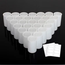 20/30 PCS eTone Plastic Empty Bottle 135/35mm Film Cans Canisters Containers
