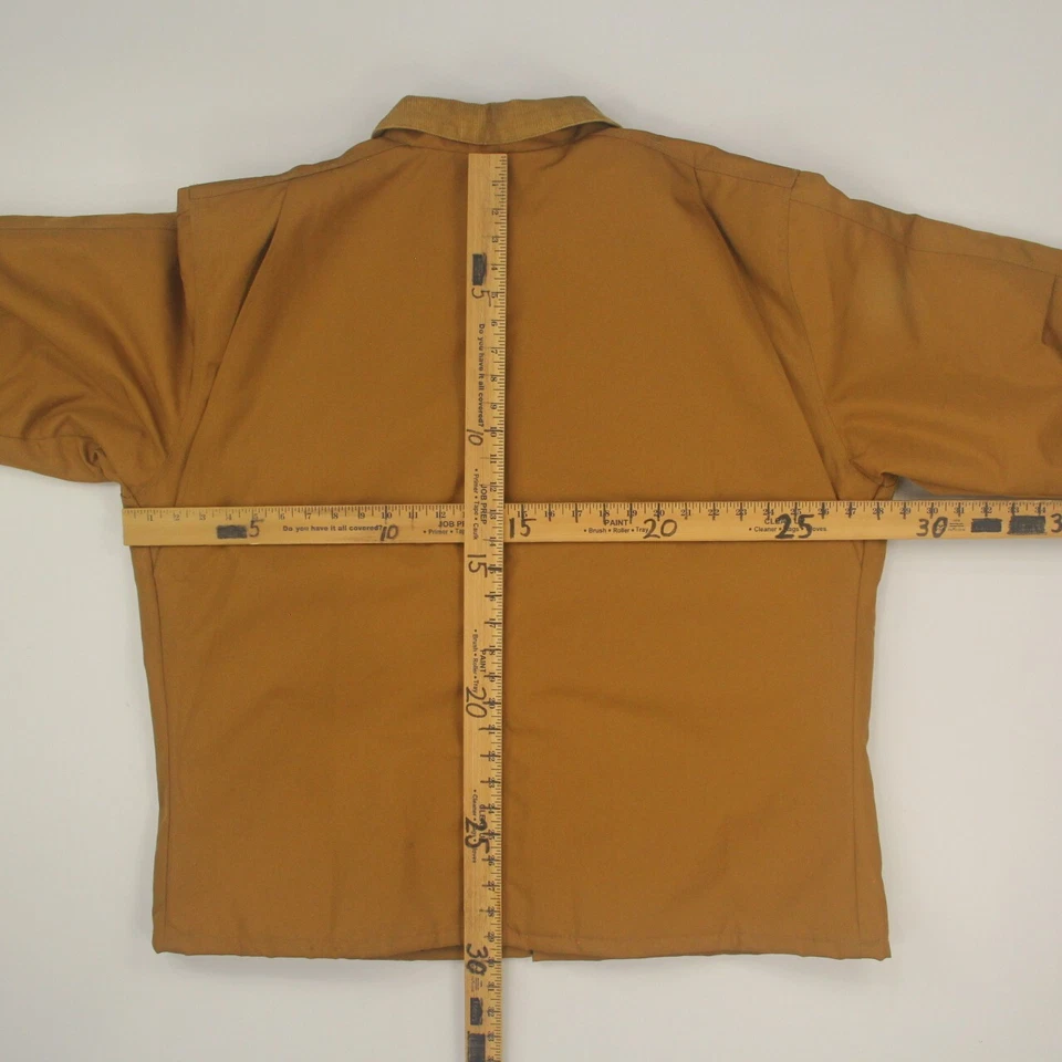 Duke Haband мужской Chore сарая работы пальто куртка размер XL желтовато-коричневый вельветовый воротник выстеганная - Изображение 3 из 4