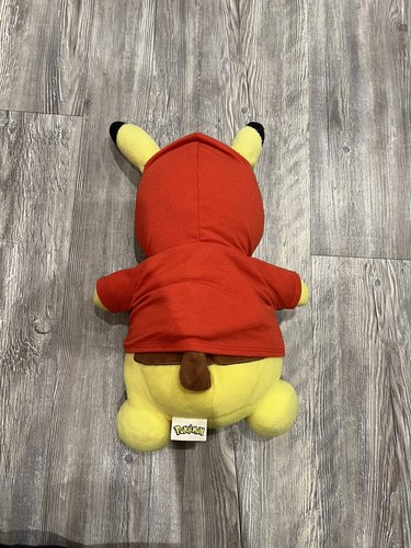 Pikachu Build A Bear Pokeball Hoodie 18 Inch Stuffed Plush Pokemon 2017 - Picture 2 of 6