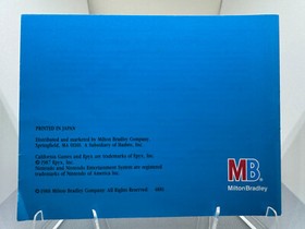 ORIGINAL NES Nintendo CALIFORNIA GAMES Instruction Booklet Manual Book Only