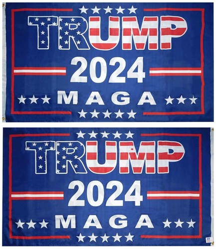 Trump 2024 USA The Best Is Yet To Come! Black Double Sided 100D