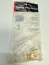 1pcs - COOPER 5506-5EBKV Snap-in Modular Binding Post Adapter with Black Insert