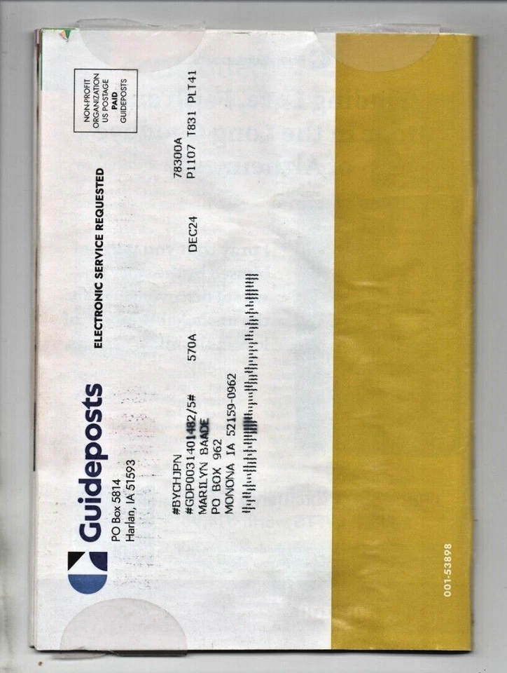 Guideposts Magazine February/March 2024 Bill Courtney Memphis TN Reba McEntire - Image 4 of 4