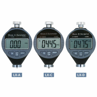 Digital Shore D Hardness Tester - 0-100HD Portable Durometer For Rubber & Plastic