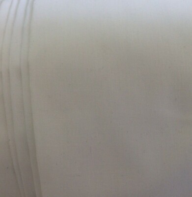 WHITE POLY COTTON- 44''W--2 YARD INCREMENTS