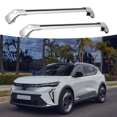 2pcs Crossbar Fits For Renault Scenic E-Tech 2024 2025 Cross Bar Roof Rack Black