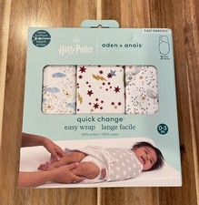Aden  Anais Limited Edition Harry Potter Easy Swaddle Wraps pack of 3 
