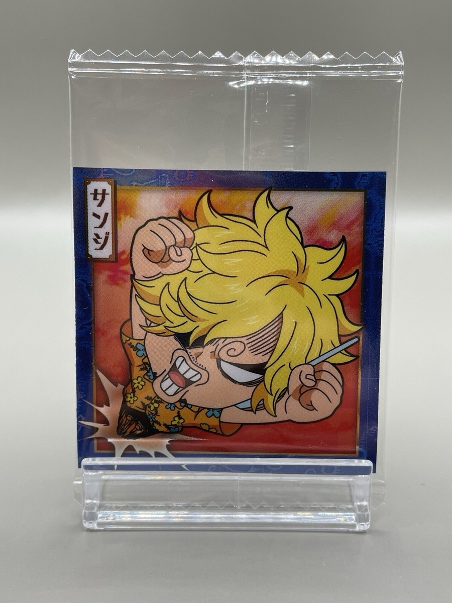 One Piece Wafers Straw Hat Crew Sanji sticker seal Japanese Anime