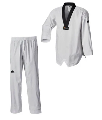 adidas Taekwondoanzug adi Fighter Eco ohne Streifen - Taekwondo Anzug WT appr. - Bild 1 von 4