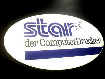 Aufkleber / Sticker + Star ++ Der ComputerDrucker ++ STAR MICRONICS  ++ Japan