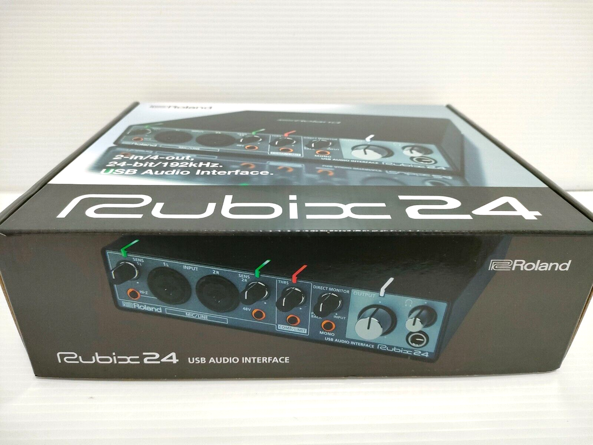 Roland USB Audio Interface Rubix24 2in/4out Cloud Portable Black