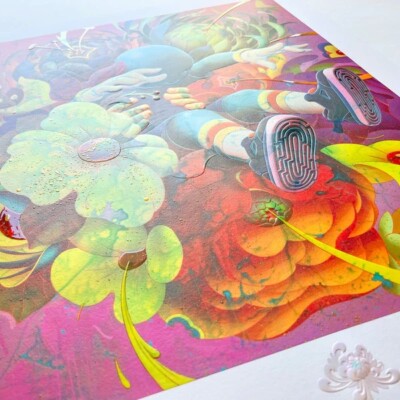RARE Bouquet II SIGNED by James Jean Embossed Art Print Limited