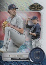SHANE BIEBER TOPPS GOLD LABEL CLASS 2 BASE CLEVELAND GUARDIANS #33 2022 22
