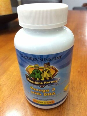 Omega-3 with DHA | Chewable for Kids and Adults | Supports brain, eyes, & nerves