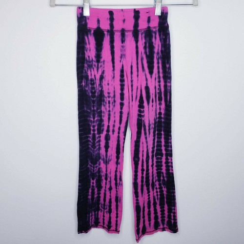 Justice Girls Pink Tie Dye Yoga Pants 