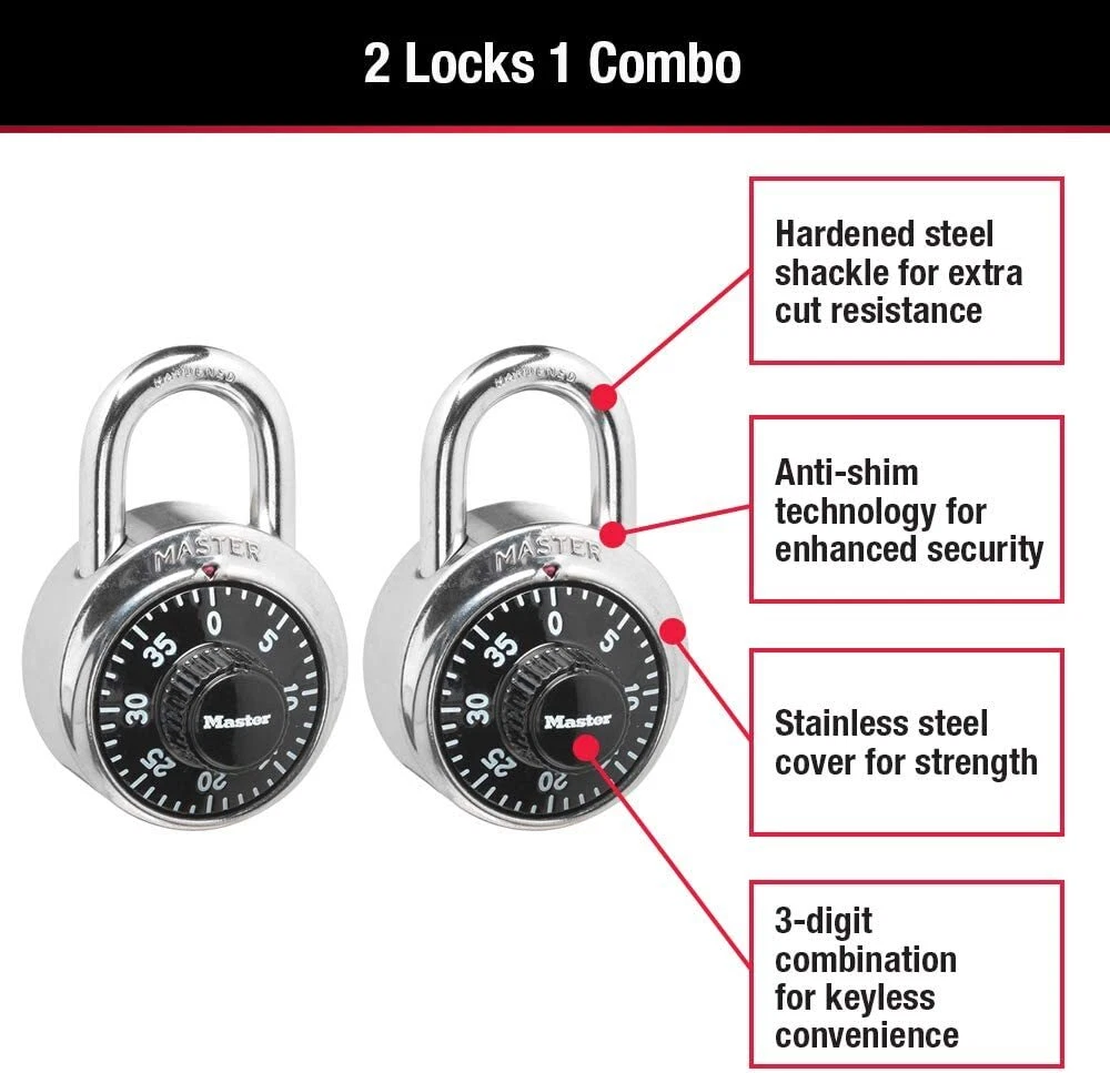 Master lock dial sale combination