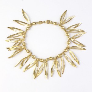 14k-Gold-Filled-Bracelet-Golden-Leaf-Nature-Charms-Jewelry-Women-7-034-Pulsera-Oro
