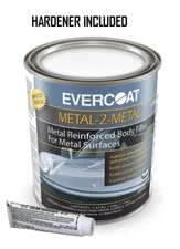 New Evercoat 889 Metal 2 Metal reinforced body filler for Metal Surfaces Quart