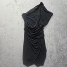 Express Dress M One Shoulder Black Cocktail Party Formal Little Black Dress New