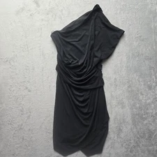 Express Dress M One Shoulder Black Cocktail Party Formal Little Black Dress New