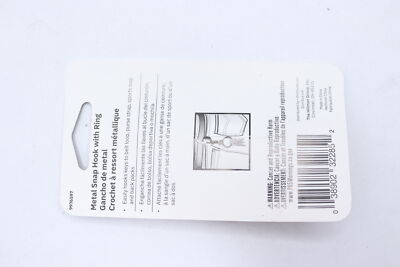 Minute Key Belt Snap Hook With Ring Metal Nickle Plated Silver