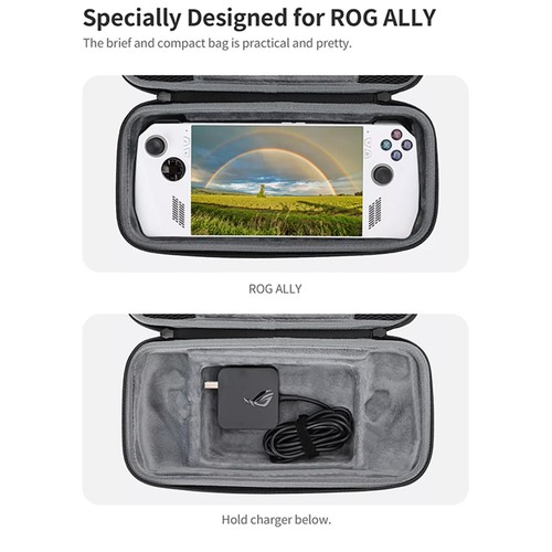 Game Console Portable Handheld Shockproof Storage Travel Bag For ASUS ROG Ally - Picture 4 of 10