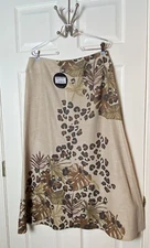 Inoah Leopard Animal Print Sweater Maxi Midi Skirt Dressy Date Night Size XL