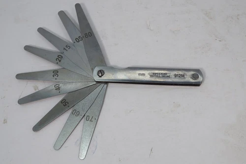NEW Moore & Wright UK 75mm Machinist mechanic 0.05-8.0mm FEELER  GAGE SET #9. UK