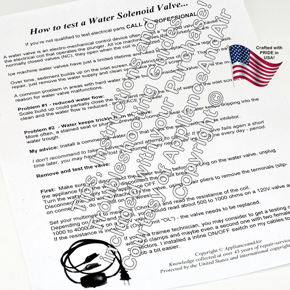 Electroválvula de agua para hacer hielo Scotsman A32405-001 OEM ENVÍOS correo prioritario HOY Foto 3 de 4