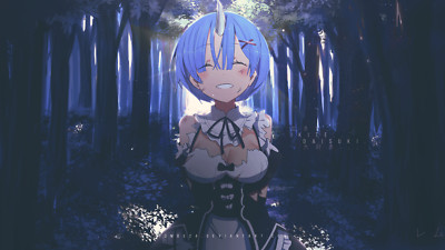 Anime girls rezero kara hajimeru isekai seikatsu rem playmat gaming mat