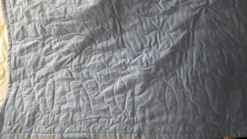 Antique Vintage Appliqued QUILT, BUTTERFLIES Blue Lattice, Multi-Color, 96"x84" - Picture 11 of 13