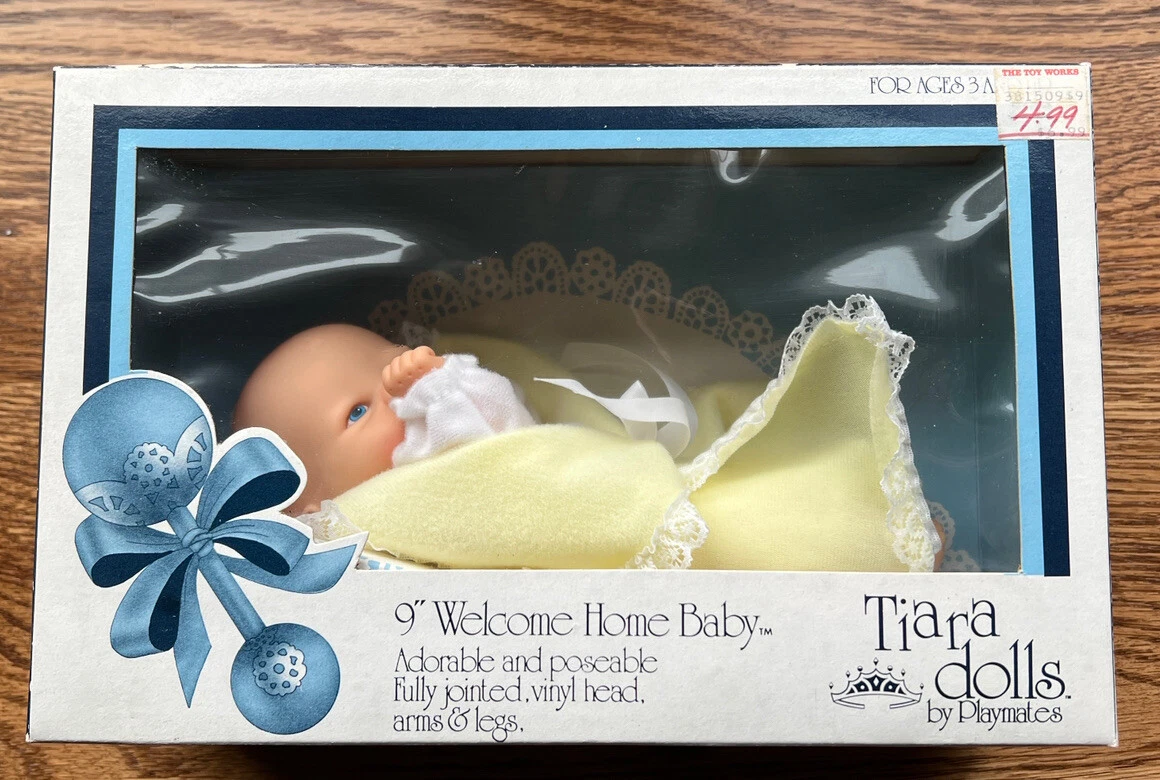 Playmates Tiara Dolls 9 Welcome Home Baby Jointed Poseable 1987