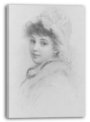 Kunstdruck Samuel Worcester Rowse - Portrait einer jungen Frau